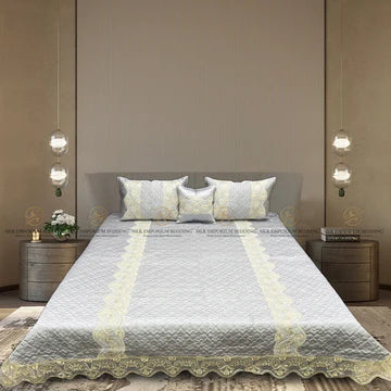 Silk Quilted Turkish Bedspread 4pcs Set