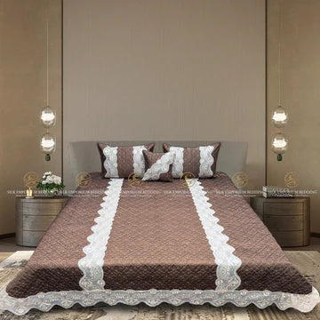 Silk Quilted Turkish Bedspread 4pcs Set