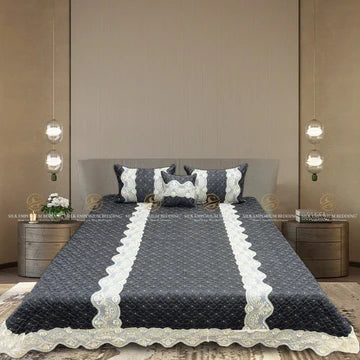 Silk Quilted Turkish Bedspread 4pcs Set