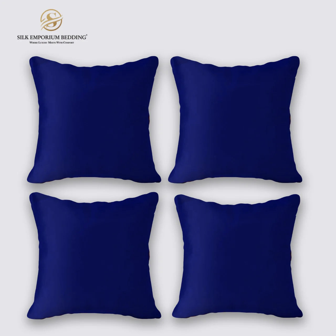 4 Pcs Silk Cushions Covers