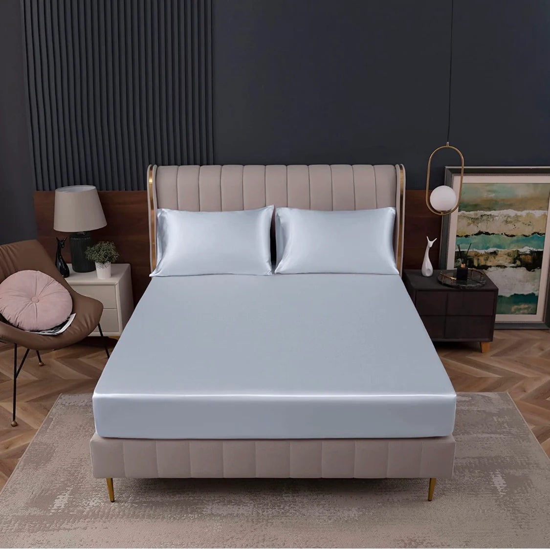 Silk Satin Fitted Sheet